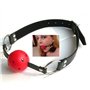 Kit de boule de yoga d'accessoires de forme physique de silicone de boule de bouche rouge