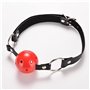 Kit de boule de yoga d'accessoires de forme physique de silicone de boule de bouche rouge