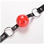 Kit de boule de yoga d'accessoires de forme physique de silicone de boule de bouche rouge