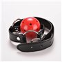 Kit de boule de yoga d'accessoires de forme physique de silicone de boule de bouche rouge