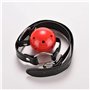 Kit de boule de yoga d'accessoires de forme physique de silicone de boule de bouche rouge