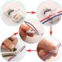 6 pcs Basse Tension T TAP 2 Connecteurs de Fil électrique 2 Voies 2 sans Soudures sans Dénudage pour Branchement de Mi-portée 20
