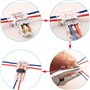 6 pcs Basse Tension T TAP 2 Connecteurs de Fil électrique 2 Voies 2 sans Soudures sans Dénudage pour Branchement de Mi-portée 20