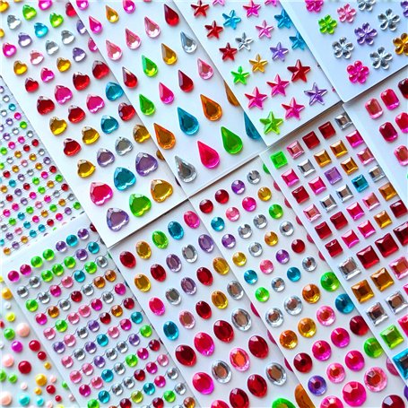 2225 Pièces Strass Visage