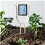 HAILOLY Testeur de Sol ph 3 en 1, Détecteur de Test de Sol Acide-Base, Mesure de Température et d'Humidité， avec Écran d'afficha