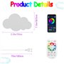 LED Applique Murale Chambre Enfant RGB Dimmable Lampe Murale avec Télécommande et APP Veilleuse Moderne RGB à Intensité Variable