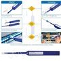 Stylo de Nettoyage pour Fibre Optique Nettoyeur Optique en Plastique Avancé pour Microfibre pour LC/MU 1.25mm