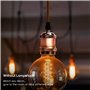 Hsthe Sea Suspension de lampe avec anneau à vis, support de lampe E27 avec câble de douille, support de lampe rétro vintage en a