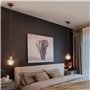 Hsthe Sea Suspension de lampe avec anneau à vis, support de lampe E27 avec câble de douille, support de lampe rétro vintage en a