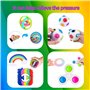Yetech 26 pcs Fidget Toys, Pack Fidget Pas Cher pour Enfants Adultes, Simple Jouet Anti-Stress avec Anneau Magique Arc-en-Ciel S