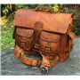 VINTAGE COUTURE Pour homme en cuir véritable vintage sacoche pour ordinateur portable Messenger Sac à bandoulière faite à la mai