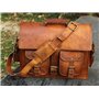 VINTAGE COUTURE Pour homme en cuir véritable vintage sacoche pour ordinateur portable Messenger Sac à bandoulière faite à la mai