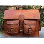 VINTAGE COUTURE Pour homme en cuir véritable vintage sacoche pour ordinateur portable Messenger Sac à bandoulière faite à la mai