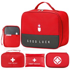 5 Pièces Trousse De Secours Vide, Étanche Sac De Médecine Portable, Premiers Secours, Pharmacie, Boite D'urgence Pour La Maison, 5 Pièces Trousse De Secours Vide