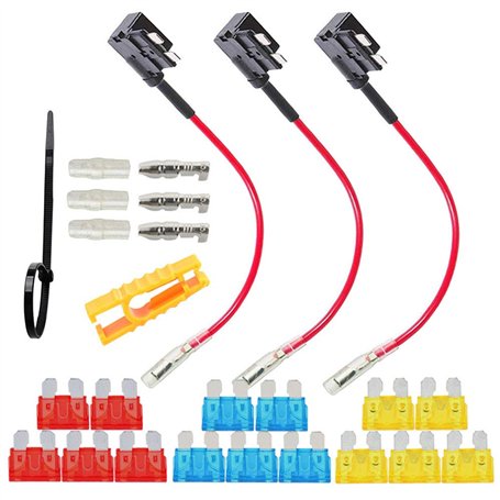 FULARR 3Pcs Premium Add-A-Circuit Fusible Tap Adaptateur