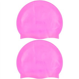 Newaner 2 Pièces Bonnet de Bain en Silicone pour Cheveux Longs
