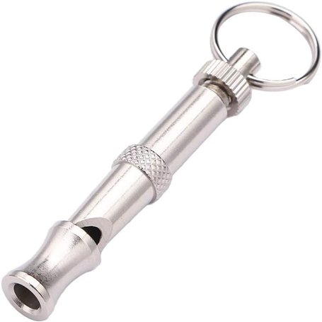 Czhotg Sifflet à ultrasons réglable argenté pour chien