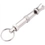 Czhotg Sifflet à ultrasons réglable argenté pour chien, sifflet portable pour animal domestique, sifflet supersonique pour dress
