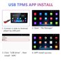 USB TPMS Système de Surveillance de Pression des pneus, Système de Surveillance d'alarme de Pression des pneus pour Lecteur de N