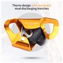 WILDKEN Bloqueur de Poitrine pour Escalade, Alpinisme, arboriste, équipement de Descente en rappe 4,4 po (l) x 3,1 po (L) Orange