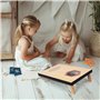 Cornhole Jeu de lancer d'extérieur pour enfants et adultes avec 8 sacs de sable et 2 planches de cornhole