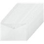 Lot de 24 pochettes transparentes A4 en plastique avec bouton-pression