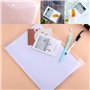 Lot de 24 pochettes transparentes A4 en plastique avec bouton-pression
