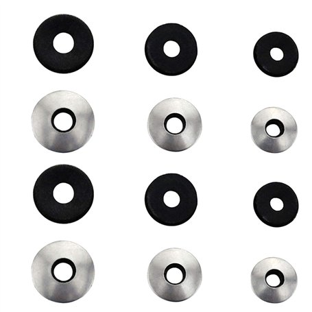 Zaky 138 pièces 304 en Acier Inoxydable EPDM Joint en Caoutchouc Néoprène Rondelles pour L'étanchéité des Vis Bagues D'étanchéit