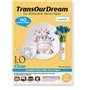 TransOurDream Tru-Water Tod-020-10 Lot de 10 feuilles de papier décalcomanies A4 transparent imprimable pour imprimante laser