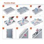 Lot de 5 cadres à clipser pour affiches, cadres muraux, a4