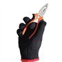 O5O2 Gant de Protection Contre La Chaleur - Professionnel Anti-Chaleur pour Coiffure et Cheveux - 1 Pièce (Noir)