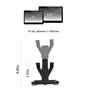 OHLPRO Support Tablette Voiture, 360° Support ipad Tableau de Bord Pare-Brise pour Car, Support Tablette Ventouse, Compatible po