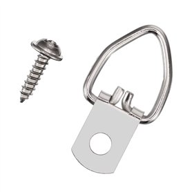 OMOTOOL Lot de 100 Anneaux en D Robustes avec Vis pour Accrocher des Horloges
