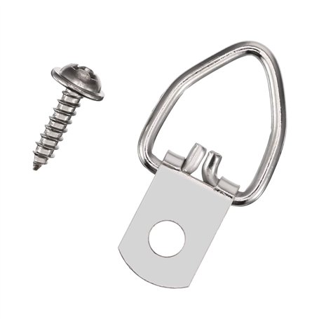 OMOTOOL Lot de 100 Anneaux en D Robustes avec Vis pour Accrocher des Horloges