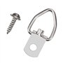 OMOTOOL Lot de 100 Anneaux en D Robustes avec Vis pour Accrocher des Horloges