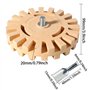 ZCYKJ Gomme professionnelle extra épaisse de 25 mm pour enlever les décalcomanies - 10 cm de diamètre - Avec adaptateur de perce