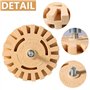 ZCYKJ Gomme professionnelle extra épaisse de 25 mm pour enlever les décalcomanies - 10 cm de diamètre - Avec adaptateur de perce