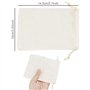 LWMLWM Lot de 50 sachets en Coton avec Cordon de Serrage - 15 x 10 cm - Petits Sacs en Tissu pour Anniversaires d'enfants - Mari