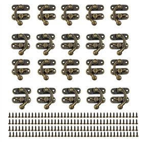 CLKE 20pcs Lotquet Crochet Bronze à Gauche et à Droite