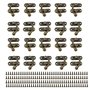 CLKE 20pcs Lotquet Crochet Bronze à Gauche et à Droite