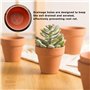 JDCMEI 20 Pièces Pots de Fleurs, 5cm Pot Plante en Plastique Fleur Interieur Pot Plastique Plante Mini Pots de Plante avec Trou 