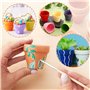 JDCMEI 20 Pièces Pots de Fleurs, 5cm Pot Plante en Plastique Fleur Interieur Pot Plastique Plante Mini Pots de Plante avec Trou 