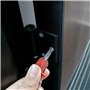 AMONENZ Clé en Croix Universelle, Clé Multifonctionnelle 4 Voies Pratique, Argenté Clé de Armoire de Commande, pour Compteurs Ea