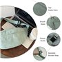 SMTelegance Sac banane en velours côtelé, grande capacité, sac banane élégant et pratique pour femme, sac banane polyvalent en v