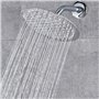 VIVIIHOO pommeau de Douche réglable de 8 Pouces pommeau de Douche à Chaux buse d'eau Poli Effet Miroir Douche de tête avec Fonct