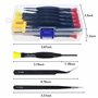 18 pièces Jeu de Tournevis Magnétiques Électricien Tournevis Torx Cruciformes Plats Tournevis Pentalobe H