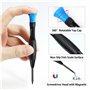 FIXITOK Set Tournevis, 18 pièces Jeu de Tournevis Magnétiques Électricien Tournevis Torx Cruciformes Plats Tournevis Pentalobe H