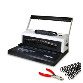 Perforatrice et relieuse S25A - Avec insert de bobine électrique - Reliure professionnelle des présentations et documents - Boît