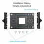RIIEYOCA AM4 Support de dissipateur thermique pour processeur AMD AM4 (B350 X370 A320 X470) Support de fixation de prise (AM4) N
