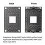RIIEYOCA AM4 Support de dissipateur thermique pour processeur AMD AM4 (B350 X370 A320 X470) Support de fixation de prise (AM4) N